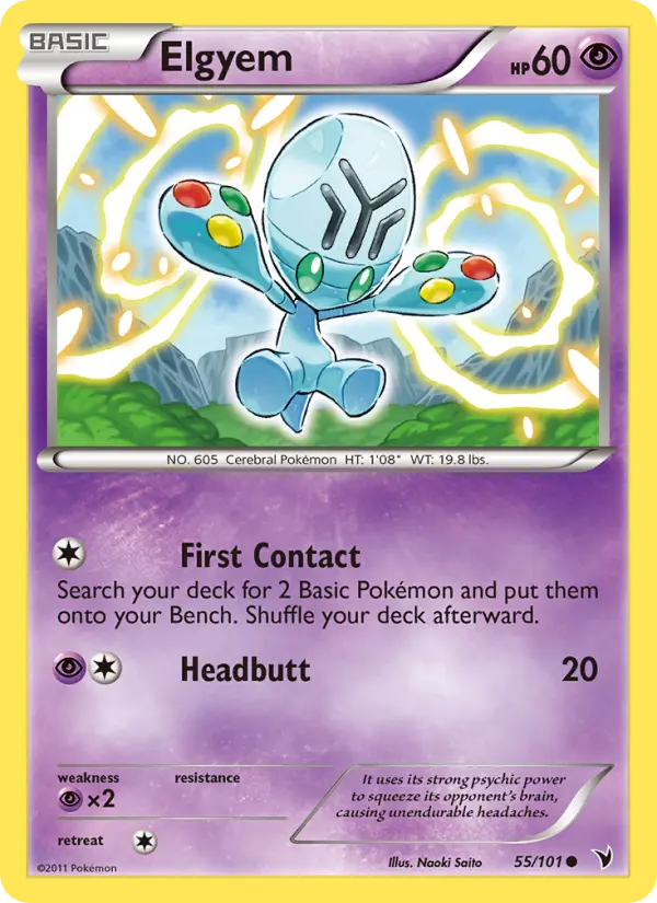 Elgyem, Pokémon card