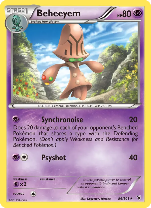 Beheeyem, Pokémon card