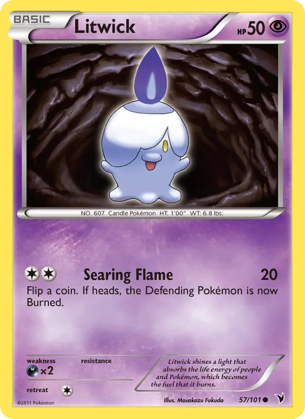 Litwick, Pokémon card