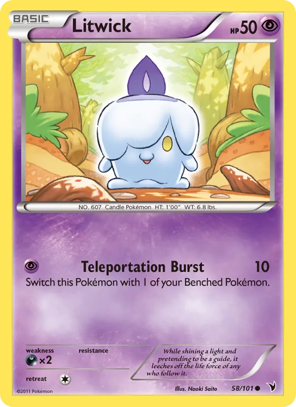Litwick, Pokémon card