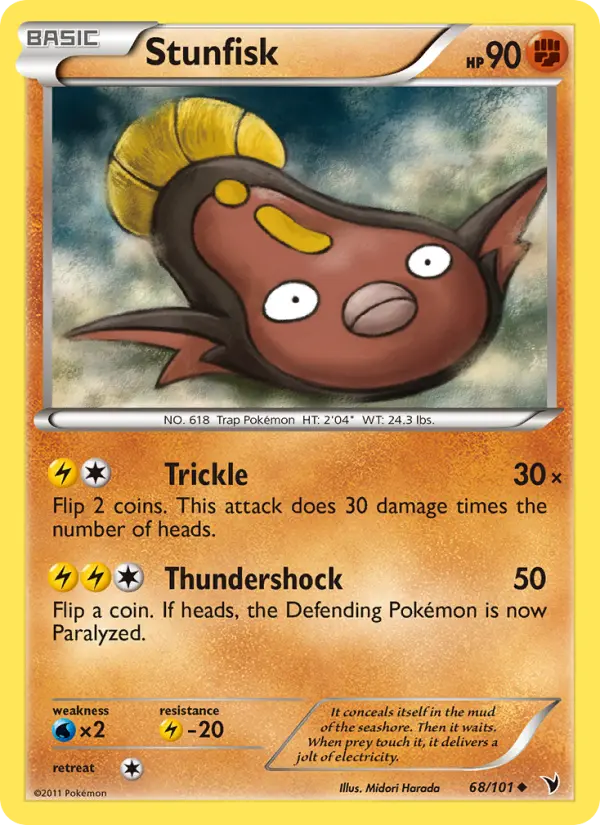 Stunfisk, Pokémon card