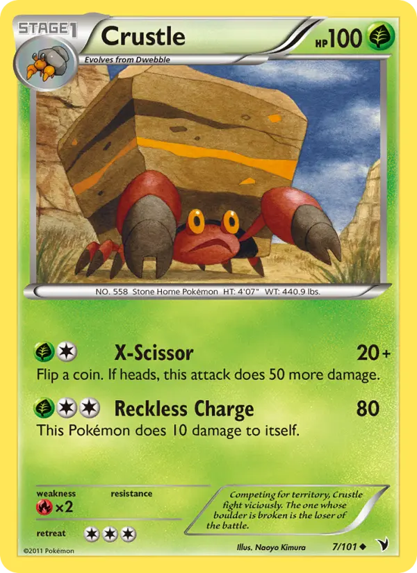 Crustle, Pokémon card