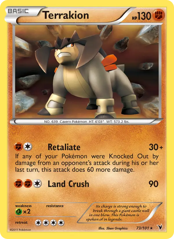 Terrakion, Pokémon card