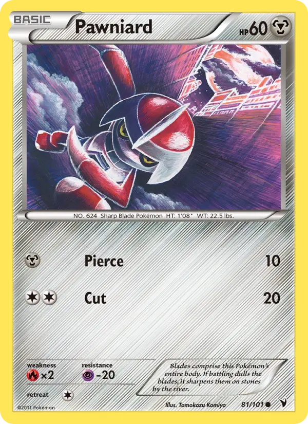 Pawniard, Pokémon card