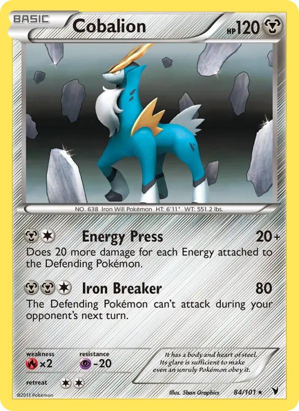 Cobalion, Pokémon card