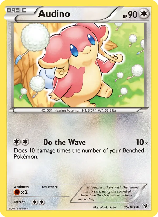Audino, Pokémon card