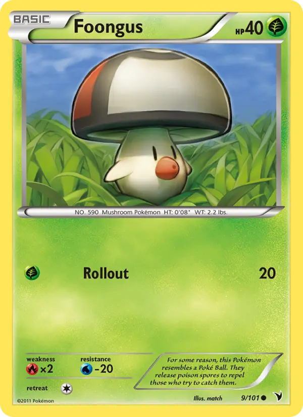 Foongus, Pokémon card