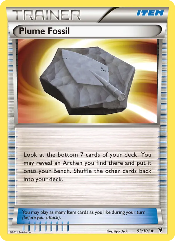 Plume Fossil, Pokémon card