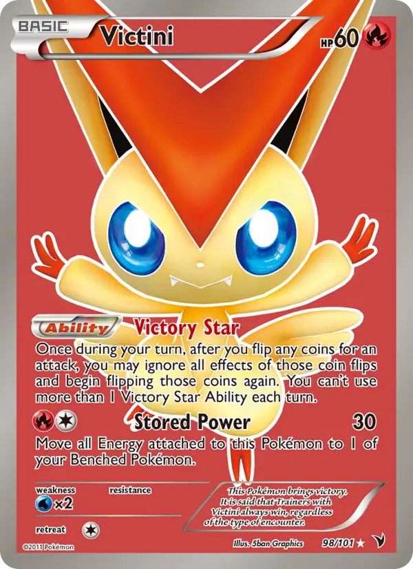 Victini, Pokémon card