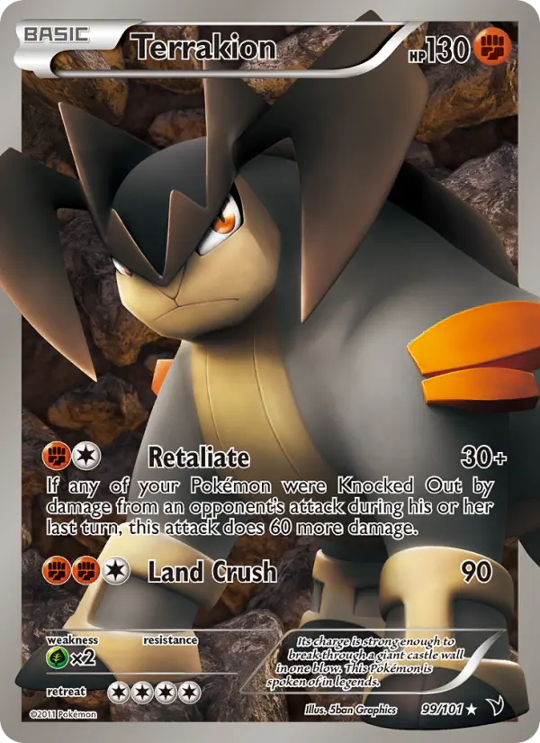 Terrakion, Pokémon card