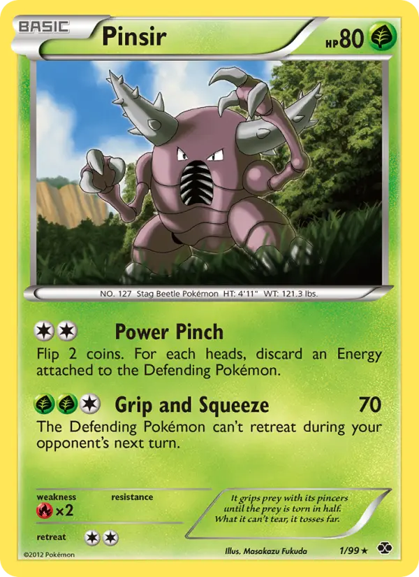 Pinsir, Pokémon card