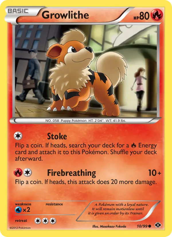 Growlithe, Pokémon card