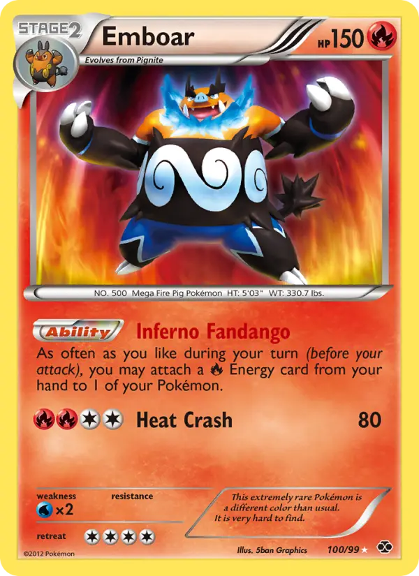 Emboar, Pokémon card