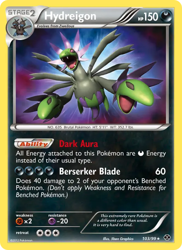 Hydreigon, Pokémon card