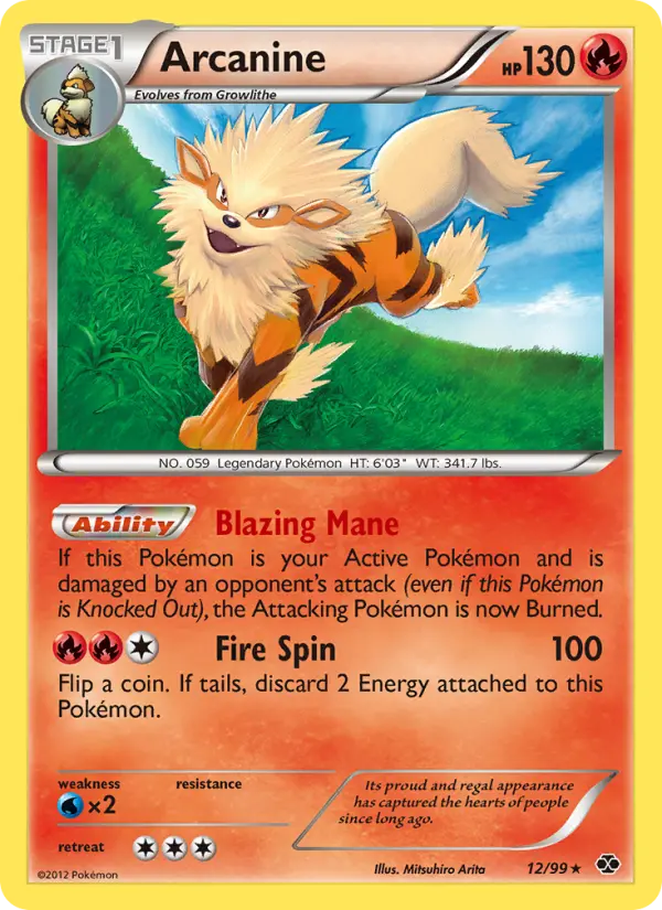 Arcanine, Pokémon card