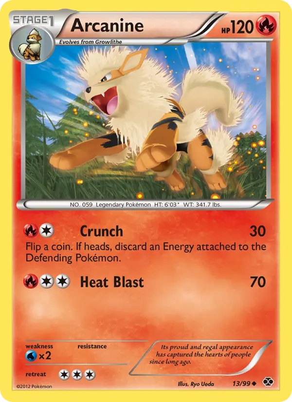 Arcanine, Pokémon card