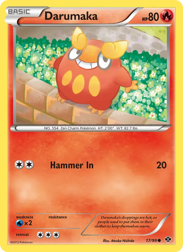 Darumaka, Pokémon card