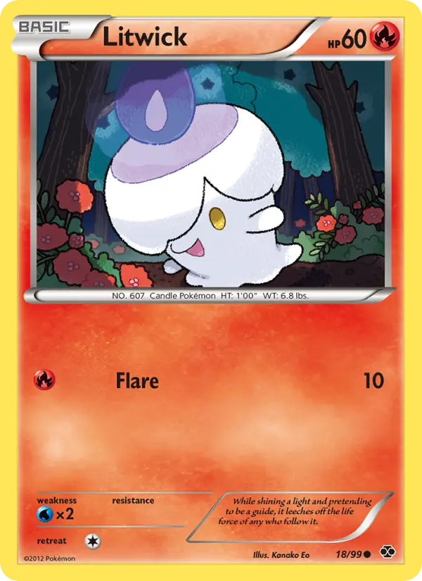 Litwick, Pokémon card