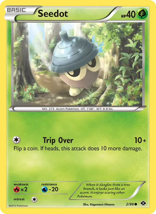 Seedot, Pokémon card