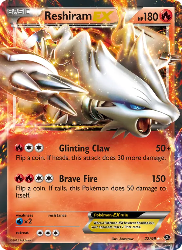 Reshiram-EX, Pokémon card