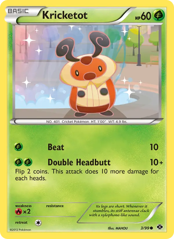 Kricketot, Pokémon card