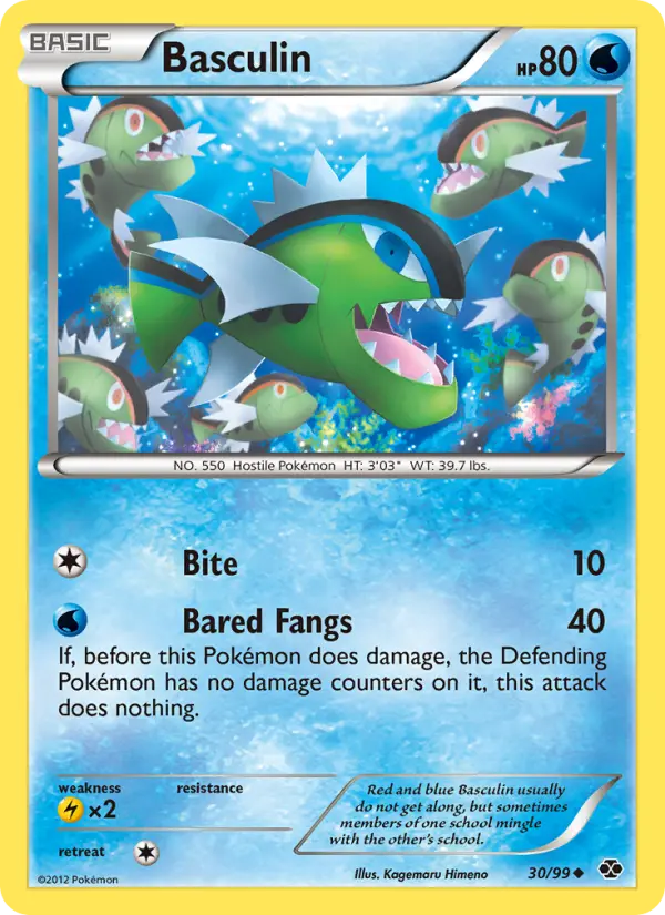 Basculin, Pokémon card