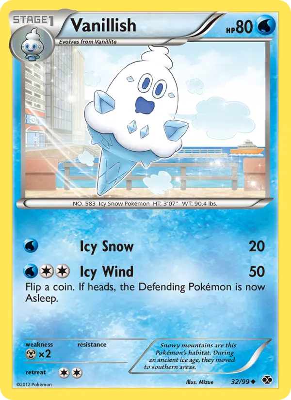 Vanillish, Pokémon card