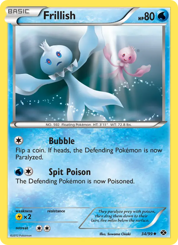 Frillish, Pokémon card