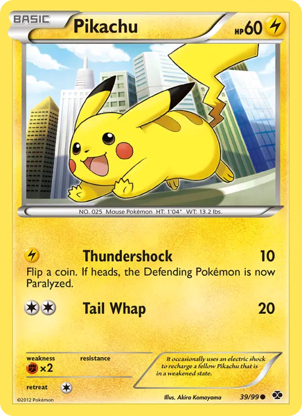 Pikachu, Pokémon card