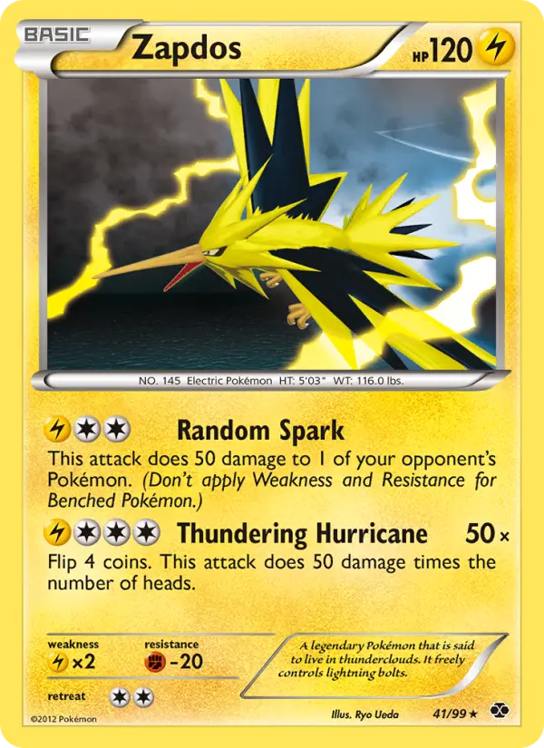 Zapdos, Pokémon card