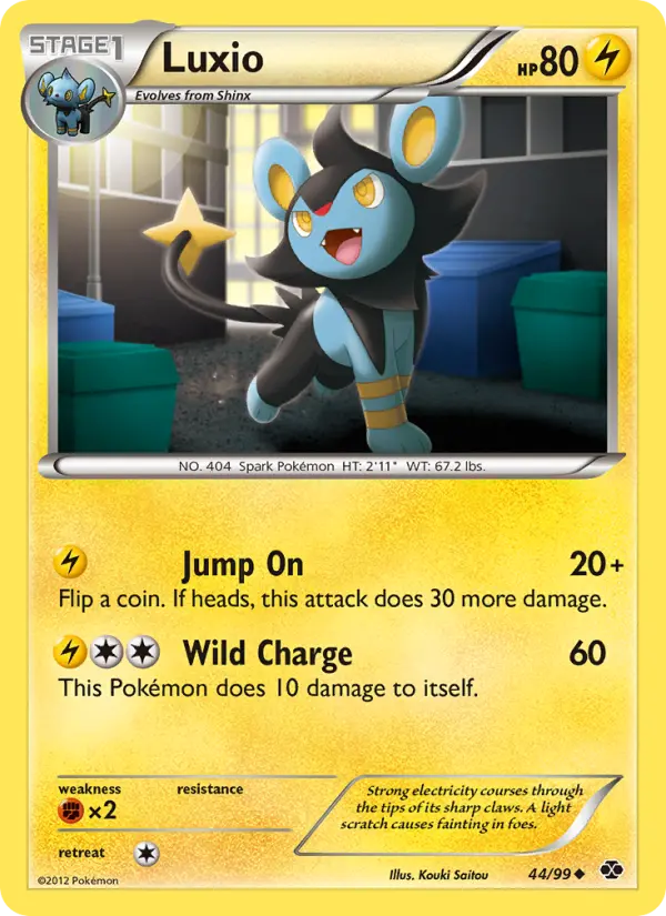 Luxio, Pokémon card