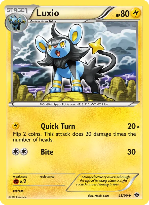 Luxio, Pokémon card