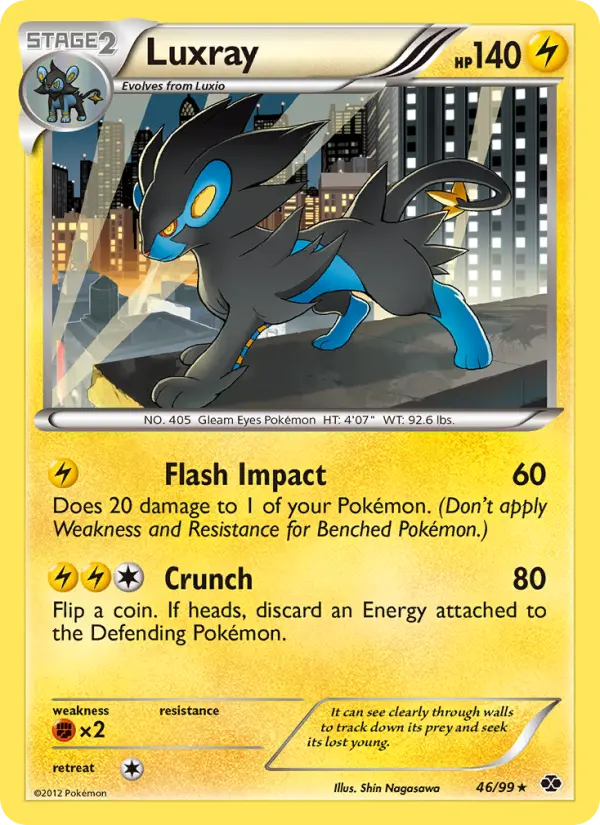 Luxray, Pokémon card