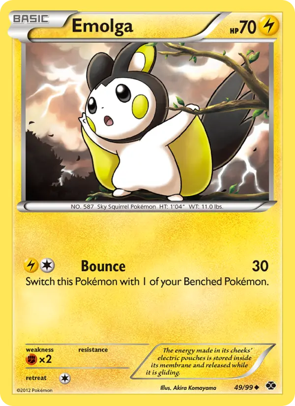 Emolga, Pokémon card