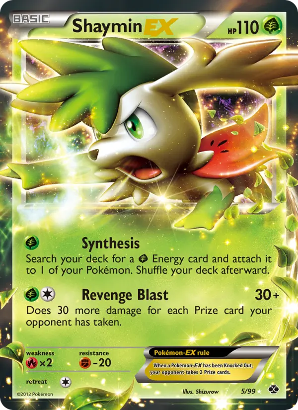 Shaymin-EX, Pokémon card