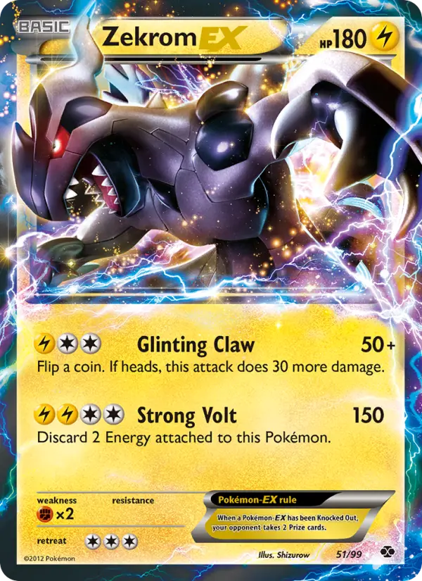 Zekrom-EX, Pokémon card