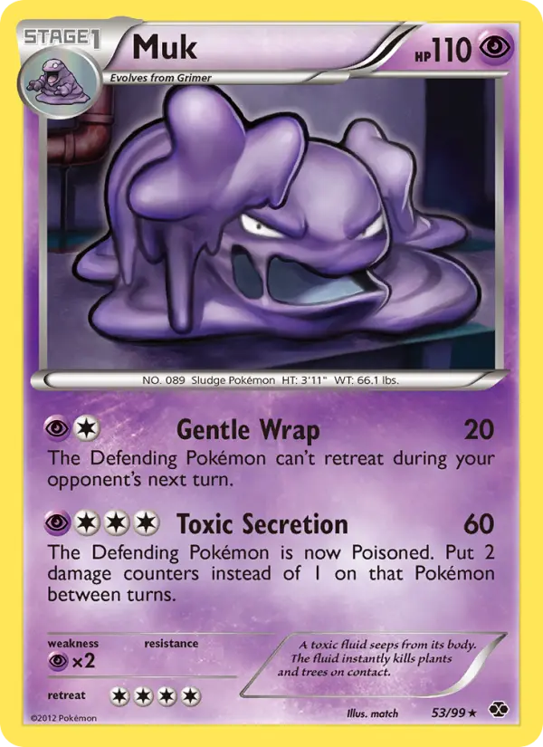 Muk, Pokémon card