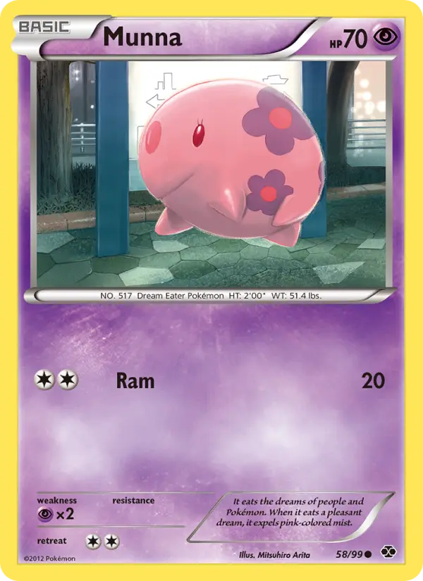 Munna, Pokémon card