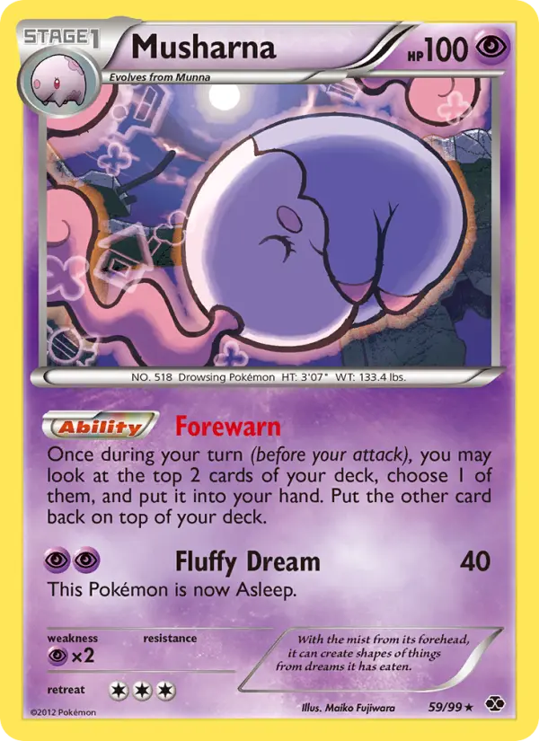 Musharna, Pokémon card