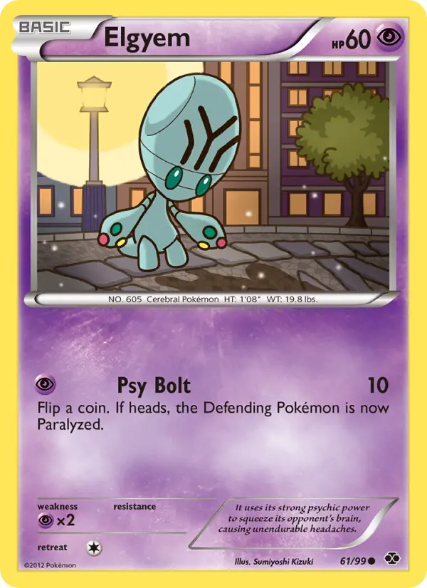 Elgyem, Pokémon card