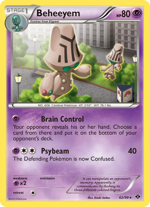 Beheeyem, Pokémon card