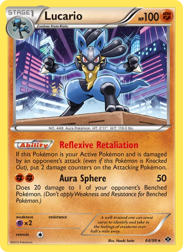 Lucario, Pokémon card