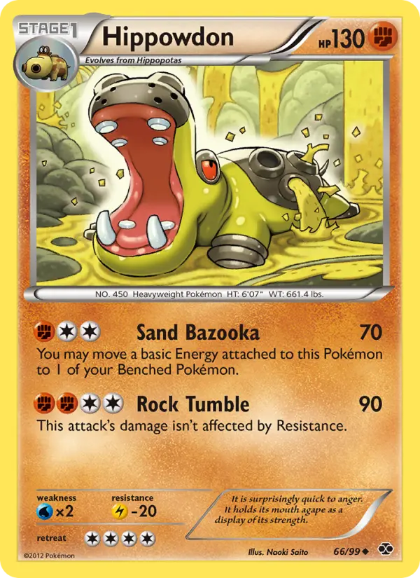 Hippowdon, Pokémon card
