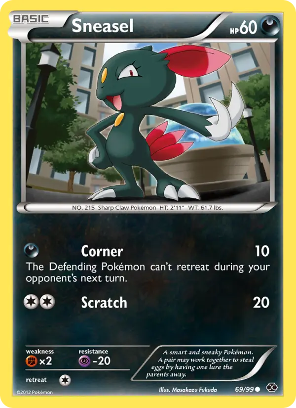 Sneasel, Pokémon card