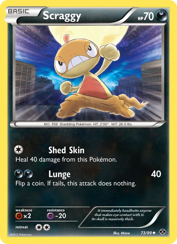Scraggy, Pokémon card