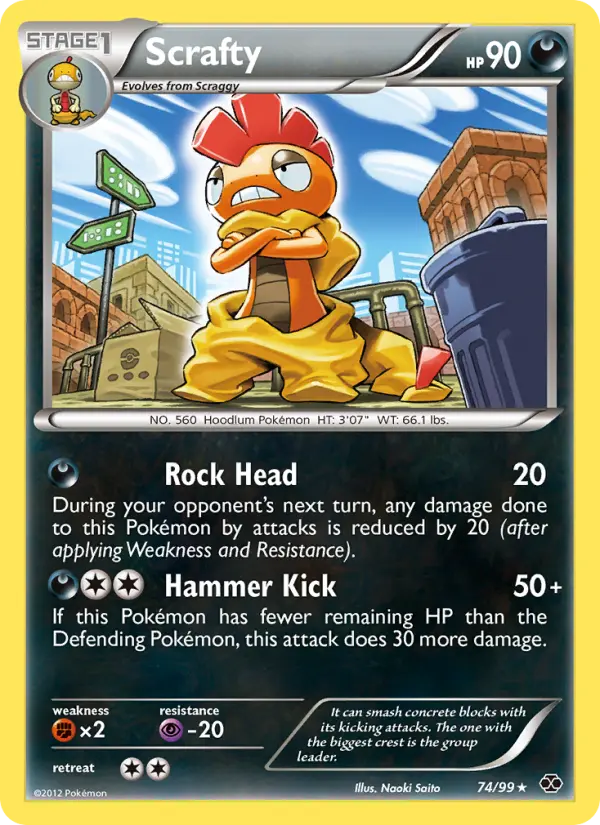 Scrafty, Pokémon card