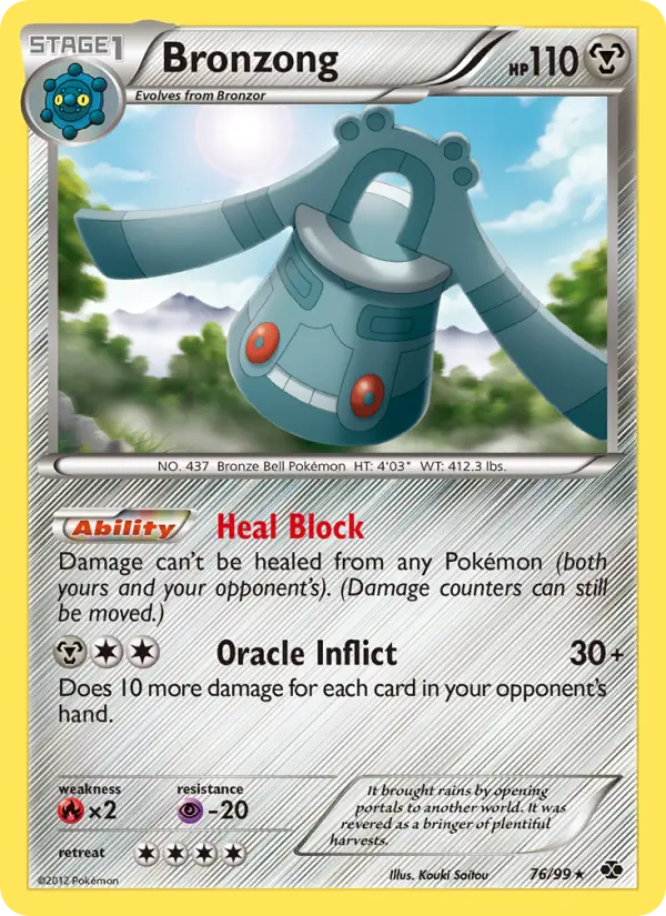 Bronzong, Pokémon card