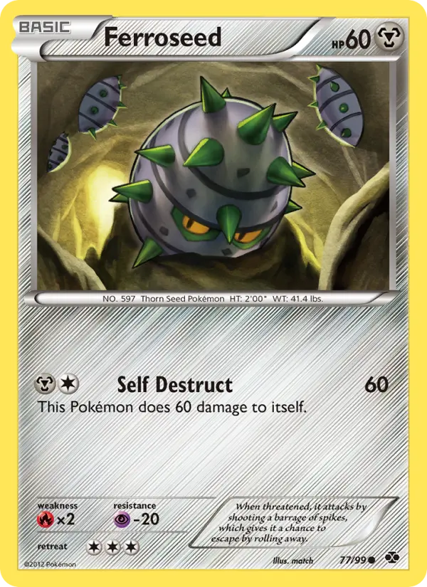 Ferroseed, Pokémon card