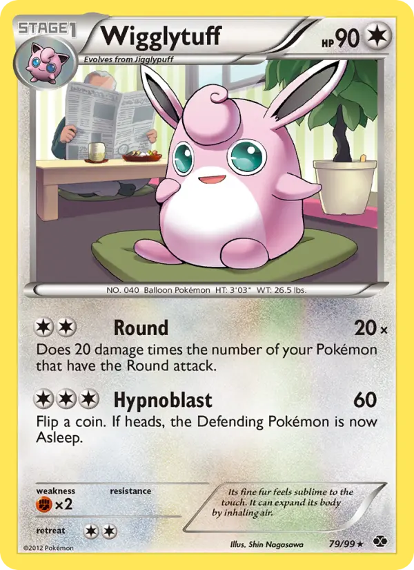 Wigglytuff, Pokémon card