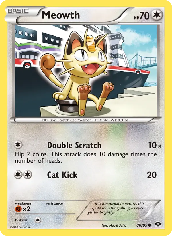 Meowth, Pokémon card
